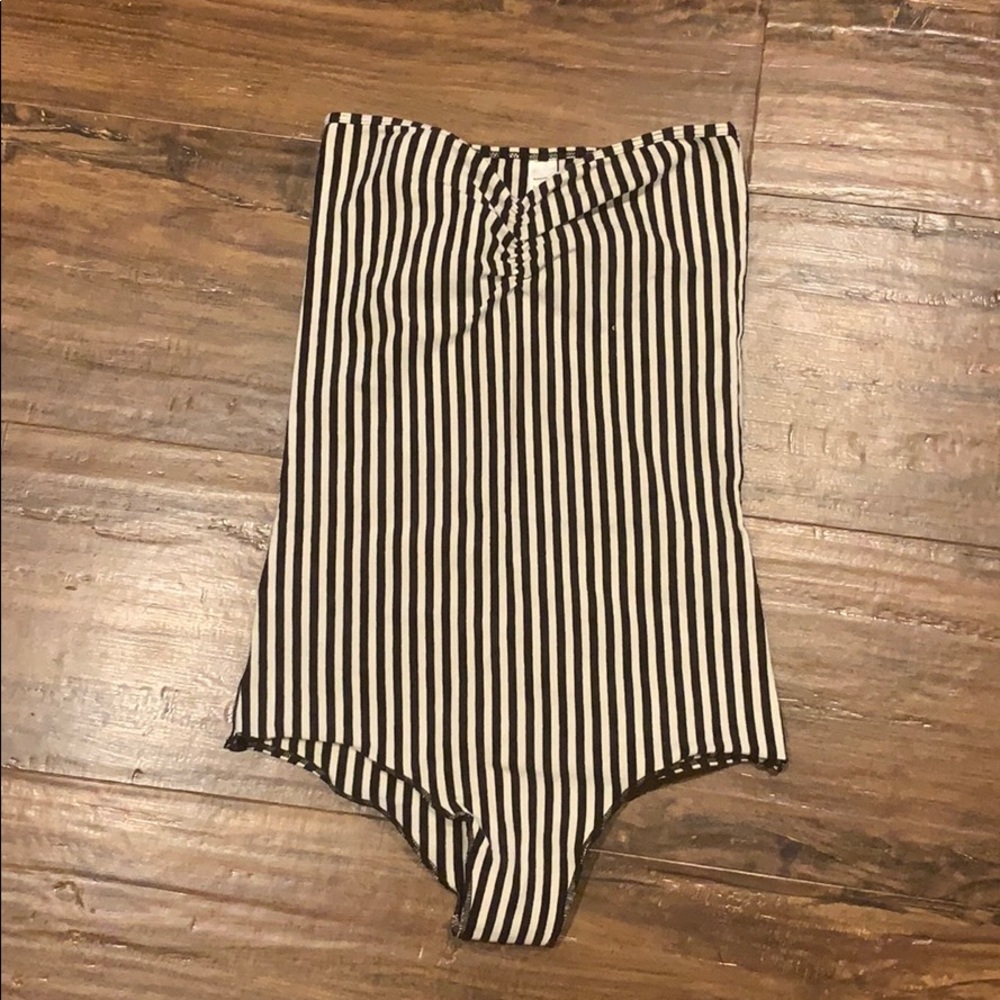 Striped bodysuit